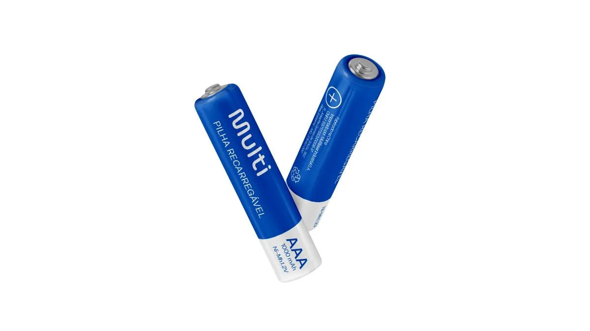 Pilhas Recarregáveis AAA 1000Mah com 4 Unidades Multi - CB050