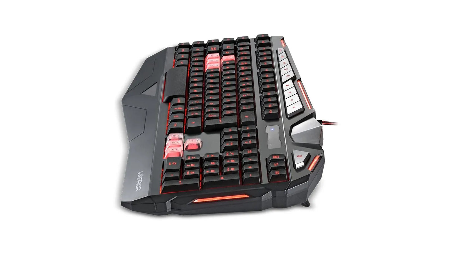 Teclado Gamer Warrior Morani com Teclas Macro LED - TC209