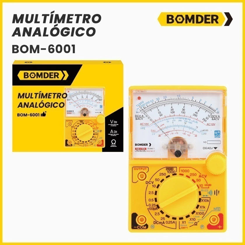 Multímetro Analógico BOM-6001