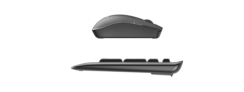 Kit Teclado E Mouse Sem Fio Lenovo Kw202 Usb Abnt2 - Preto