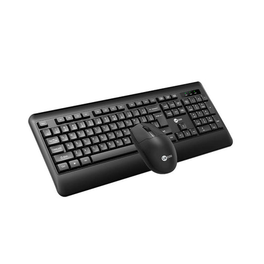 Kit Teclado E Mouse Sem Fio Lenovo Kw202 Usb Abnt2 - Preto