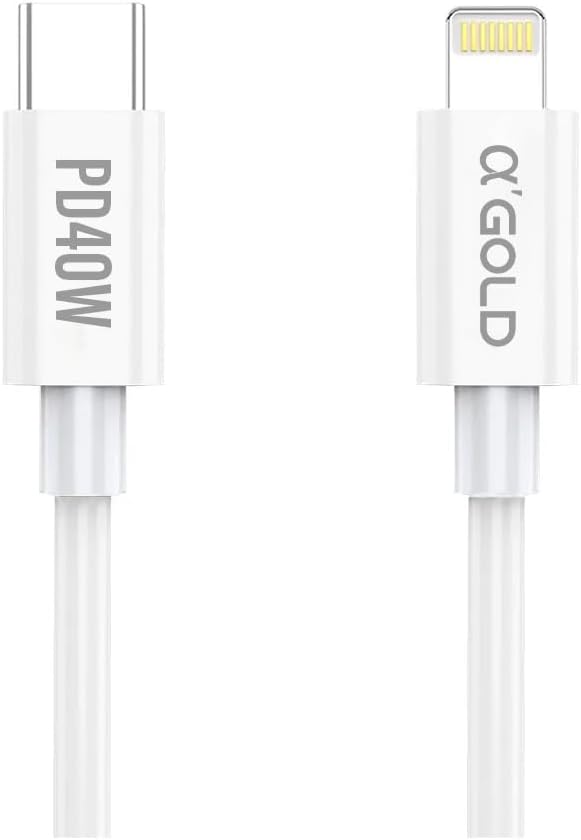 Carregador Turbo Iphone 40W/2 + Cabo Lighting PD 9.1A CA40-2 2 entradas Homologado anatel