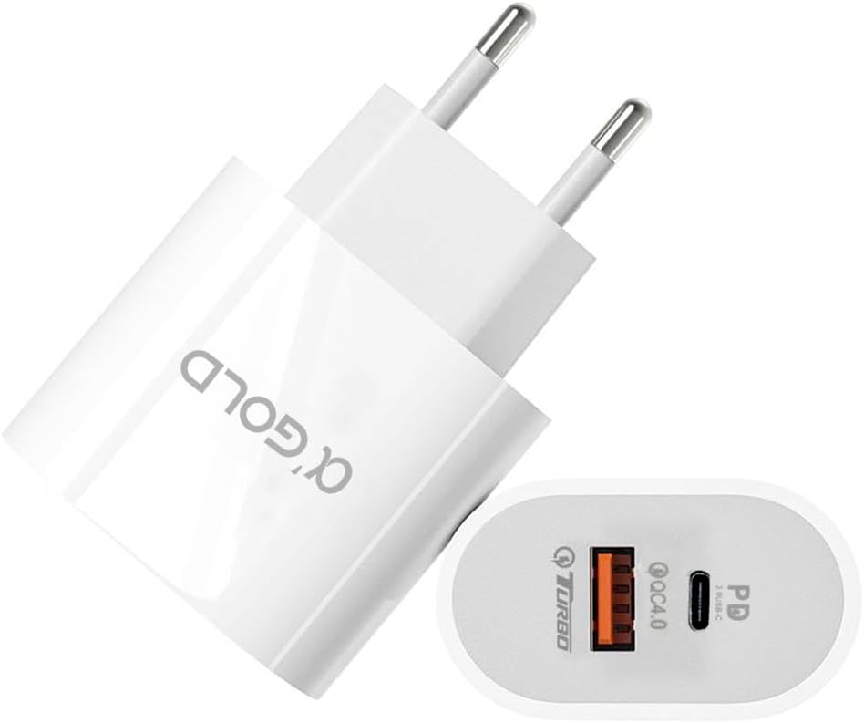 Carregador Turbo Iphone 40W/2 + Cabo Lighting PD 9.1A CA40-2 2 entradas Homologado anatel