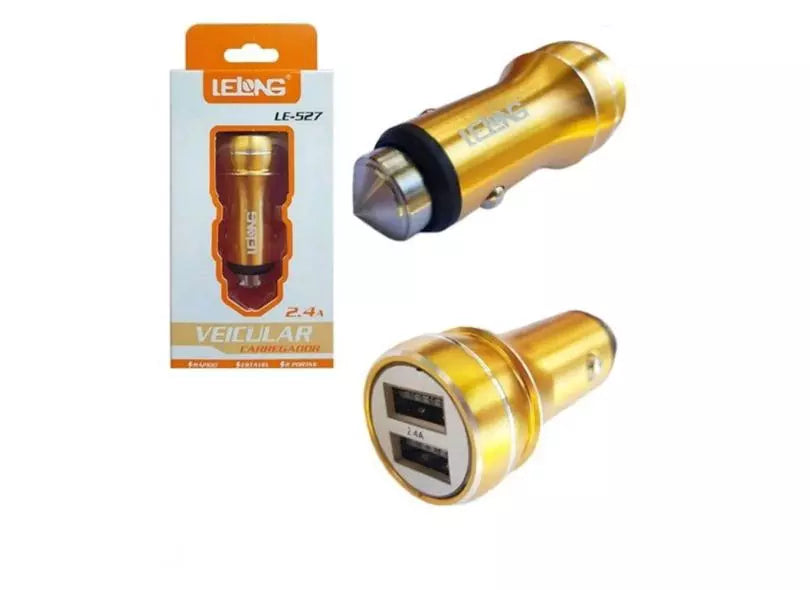 TOMADA VEICULAR ITBLUE 2 USB LE527