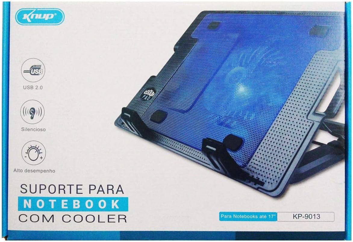 Base Suporte Para Notebook Com Cooler e Iluminação KP-9013 - Knup