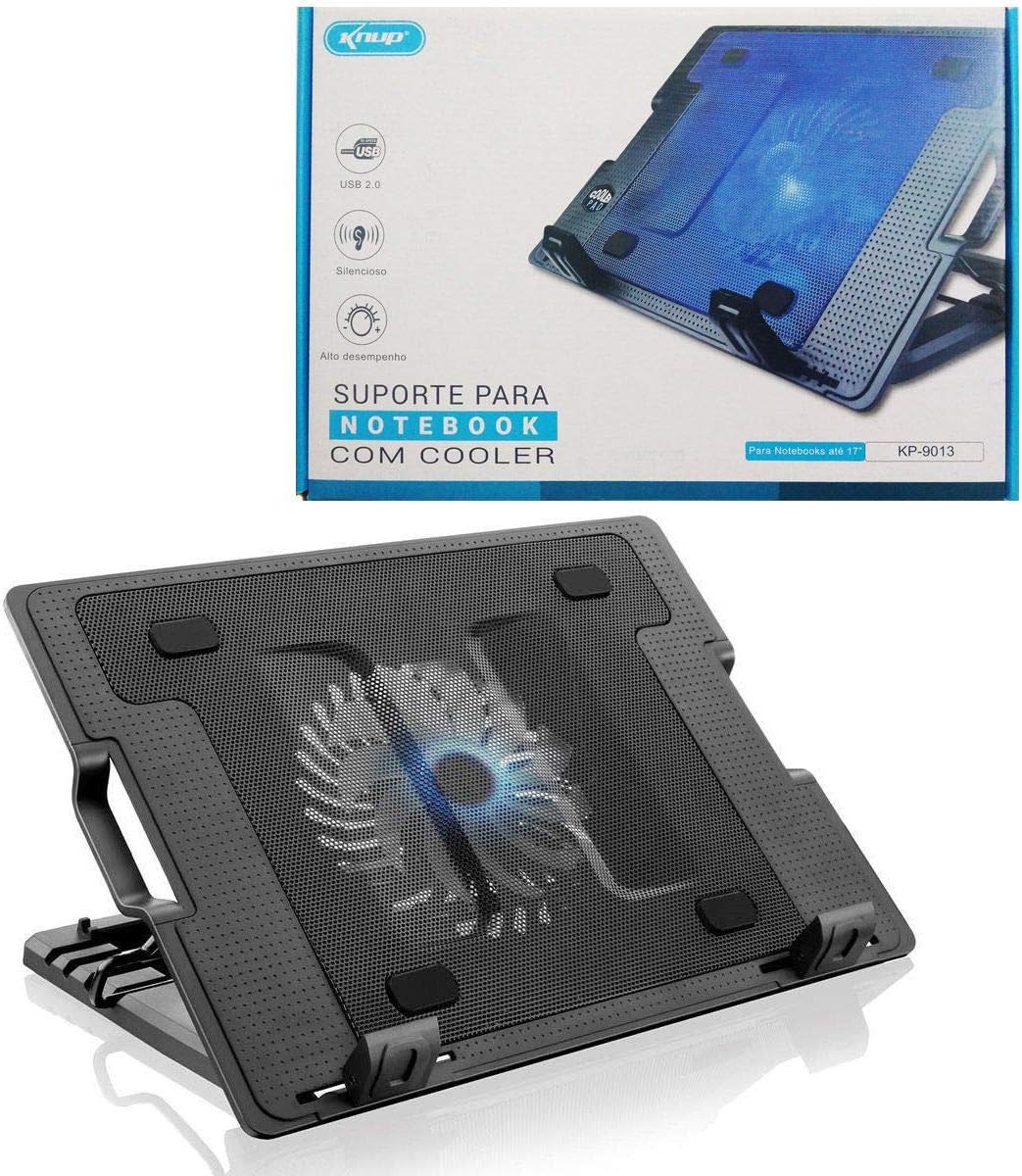 Base Suporte Para Notebook Com Cooler e Iluminação KP-9013 - Knup