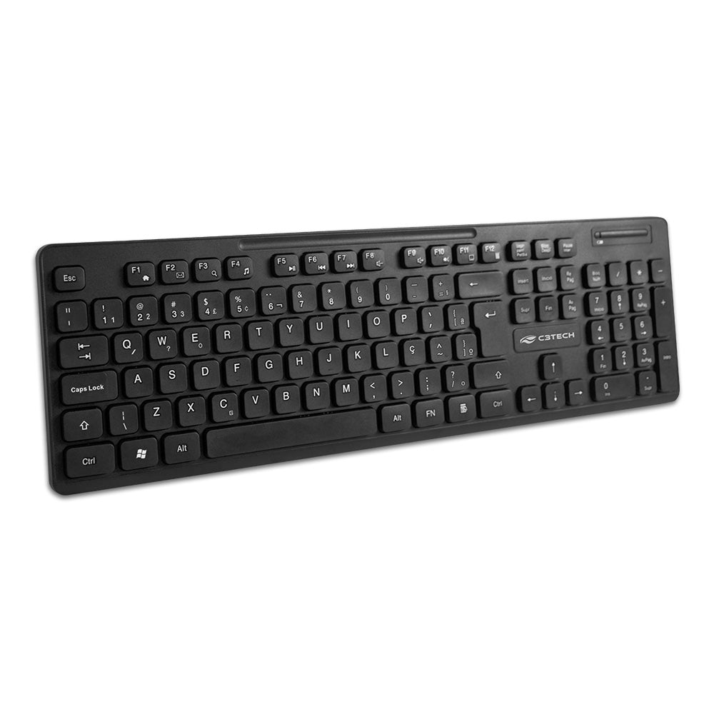 Kit Teclado + Mouse Sem Fio K-W20BK C3Tech