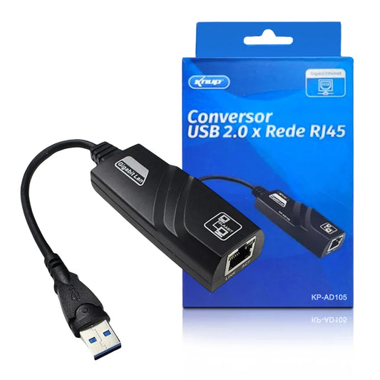 Adaptador de Rede RJ45 USB 2.0 AD105 Knup