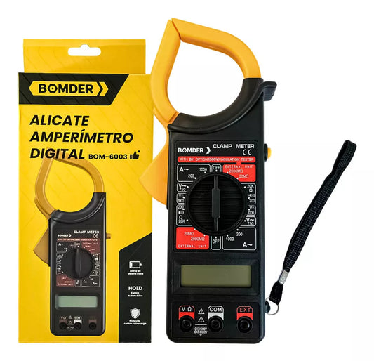 Alicate Amperímetro Digital BOM- 6003 Bomder
