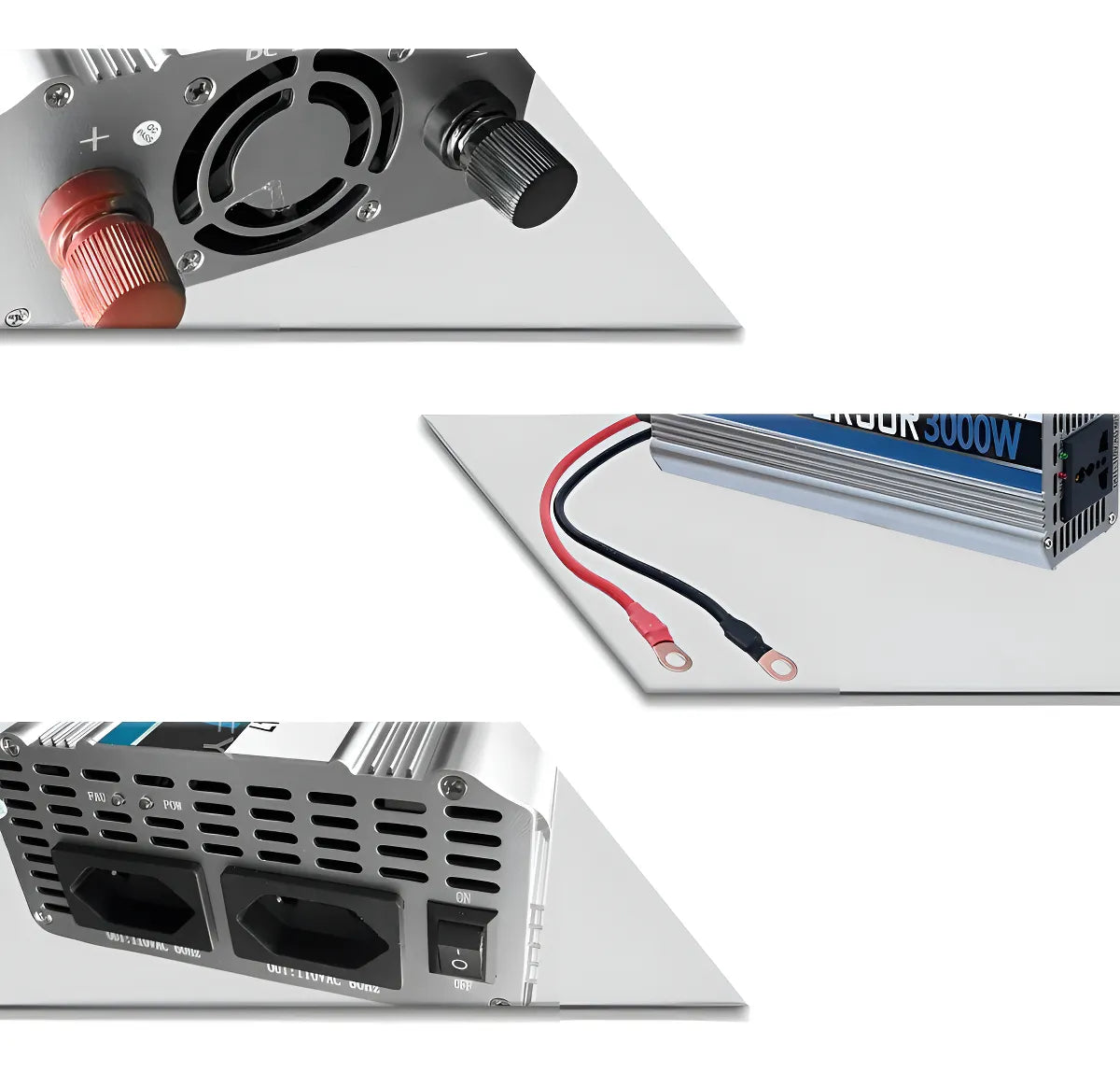 Inversor Conversor 24V para 110V Potência 3000W Veicular Transformador Tensão Knup KP-547