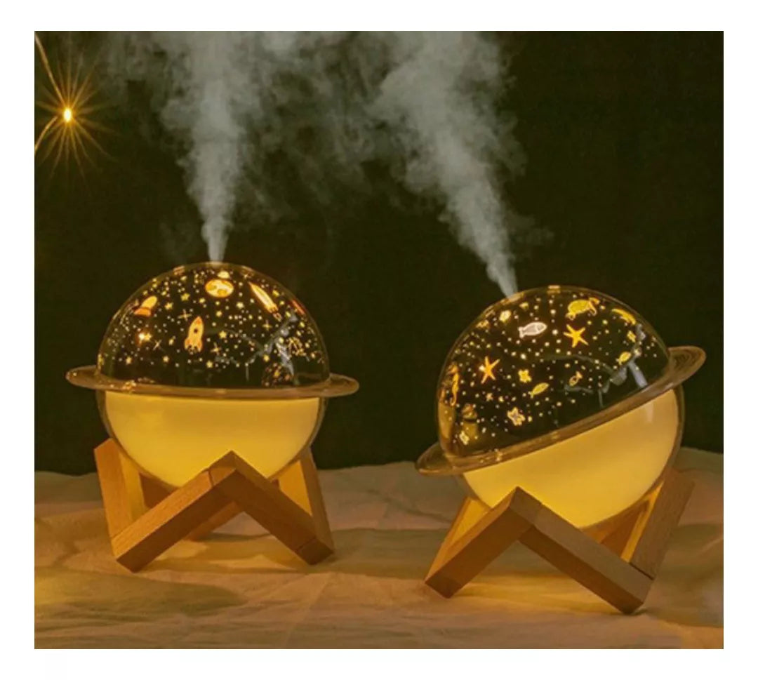 Luminária Umidificador De Ar Lua Estrela Saturno Planeta 3d
