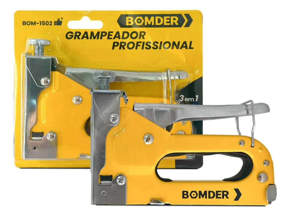 Grampeador Tapeceiro Profissional Manual Alta Pressão Bomder - BOM 1502