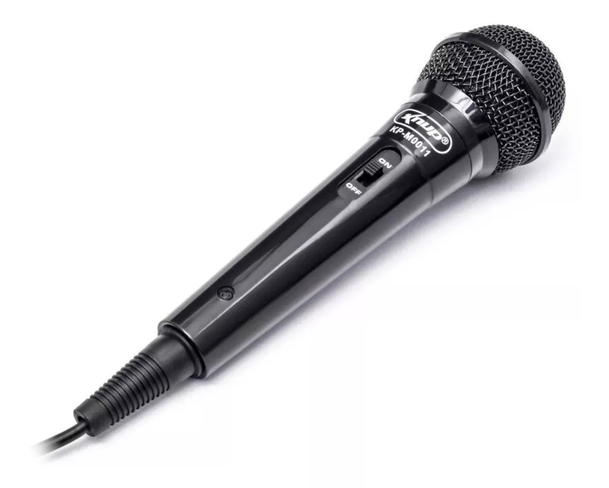 Microfone Dinâmico Com Fio Unidirecional P10 e P2 m0011