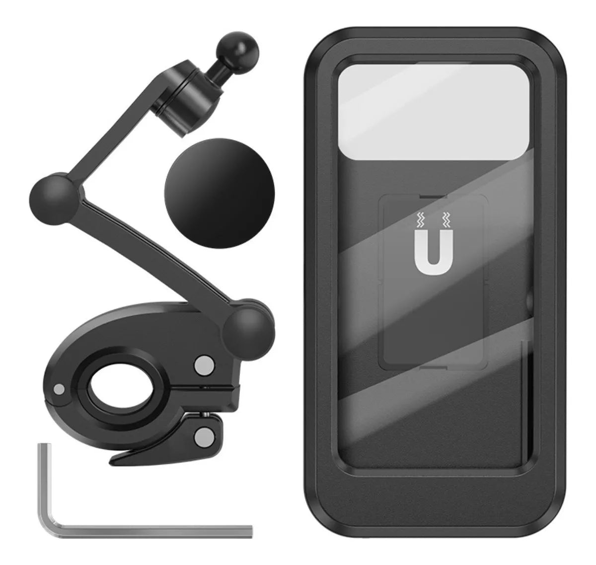 Suporte Moto E Bike Bmax Á Prova Dágua Articulado 360° Com Travas LE078