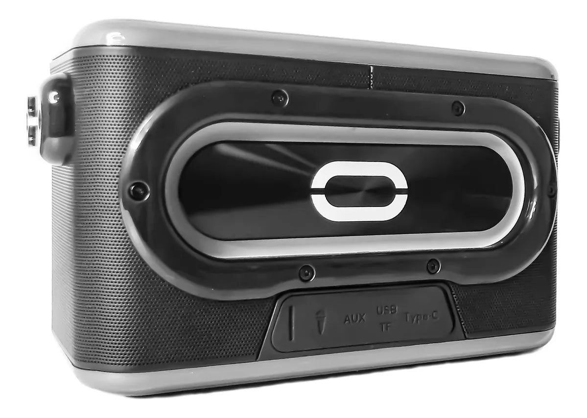 Caixa de Som Bluetooth C/ 2 Microfones Sem Fio RGB 80W Tomate MTS-8001