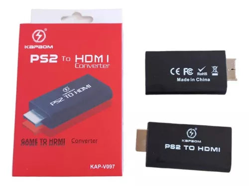 Adaptador Conversor Ps2 Audio Vídeo Av Para Cabo Hdmi Kapbom