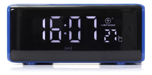 Rádio Relógio Portátil Bluetooth Caixa De Som