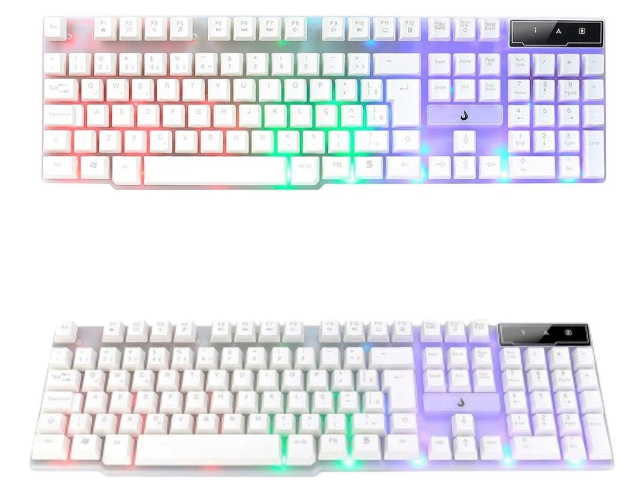 Teclado Gamer Semi Mecânico Rise Mode G1 Full, USB, Branco - RM-TG-01-FW
