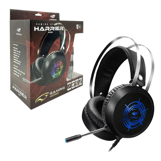 Headset Gamer, C3Tech, Harrier Ii, Rgb, Com Microfone, Usb, Ph-g330bkv2