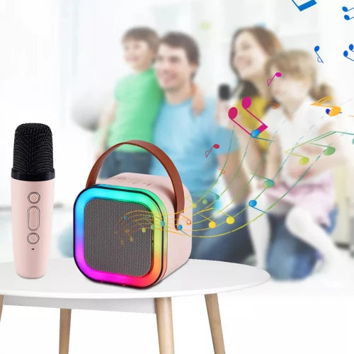 Mini Caixa de Som 20W Com Microfone Sem fio Alterador de Voz KA-8072