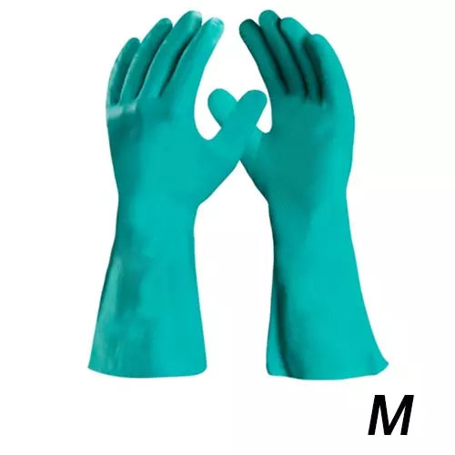 LUVA NITRÍLICA IMPERMEÁVEL MULTIUSO BOMVINK BOM7101 VERDE M