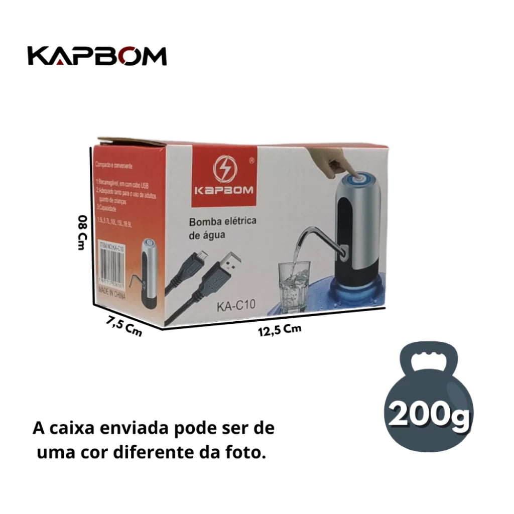 Bomba Elétrica para Galão de Agua 20 Litros Kapbom KA-C10