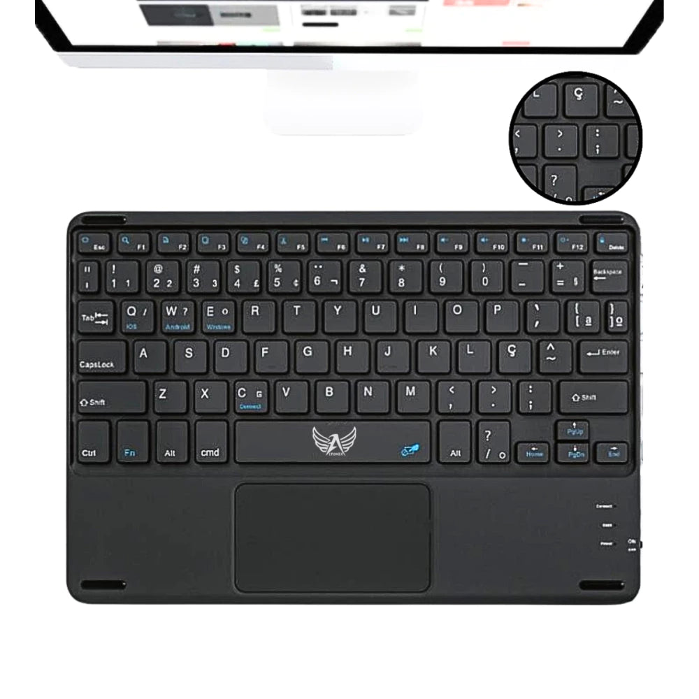 Teclado Bluetooth Inteligente TOUCH Portátil Tablet Celular Notebook Computador Altomex AL-313