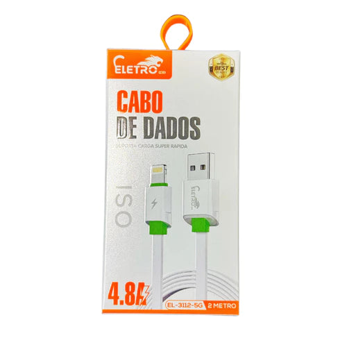 Cabo Iphone 4.8A 2 Metros Eletromex EL-3112-5G