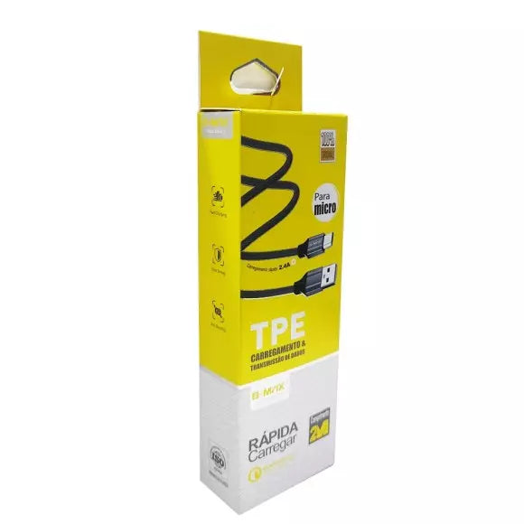 Cabo para Celular tipo V8 2 metros BM 8625