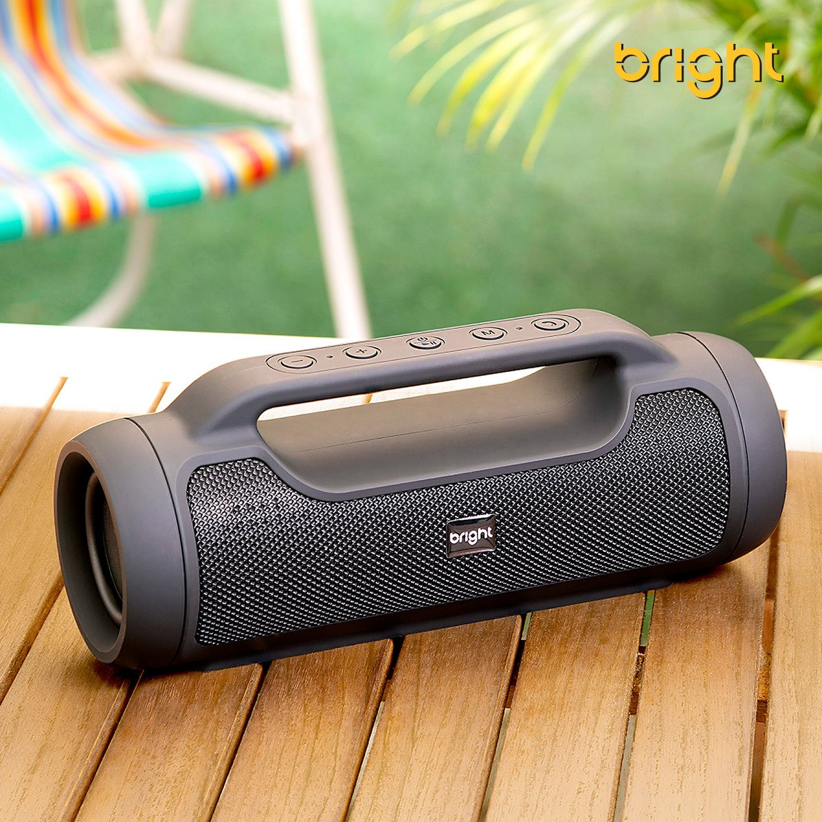 Caixa de Som Bluetooth Bright C03, Pen Drive, Micro SD, 10W, Preto