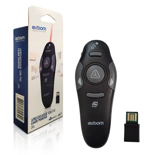 Apresentador Laser Point Multimidia Sem Fio Slide LPT-8 Exbom
