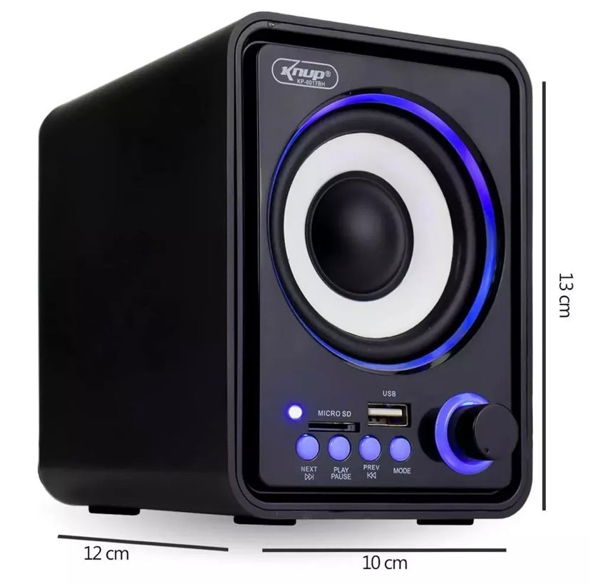 Caixa De Som Subwoofer 2.1 Para PC Via Bluetooth/Usb/Sd Marca Knup Modelo KP-6017BH