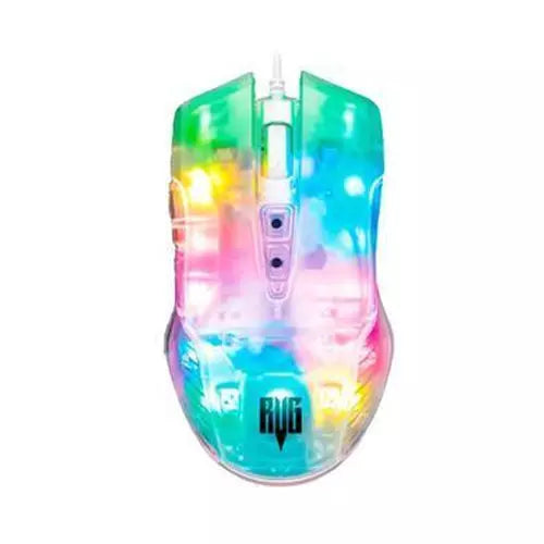 MOUSE GAMER TRANSPARENTE RGB TIGER REVENGER MO TGR003