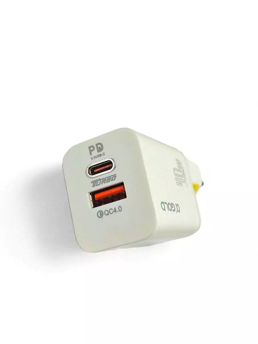 Carregador tipo C TURBO 40W A'Gold ca42-3