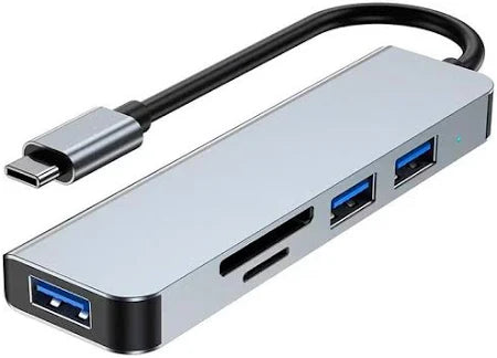 Hub USB 5 Portas 3.0 Type C 5X1