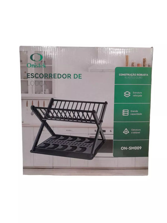 ESCORREDOR DE LOUÇAS ONISTEK POLIPROPILENO E FERRO ONSM009