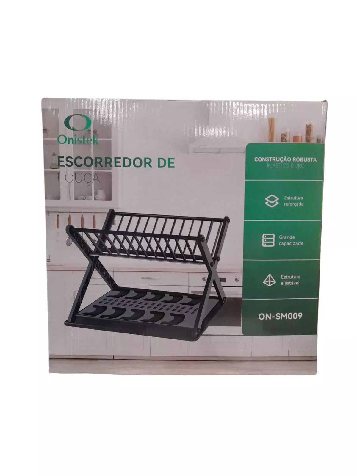 ESCORREDOR DE LOUÇAS ONISTEK POLIPROPILENO E FERRO ONSM009