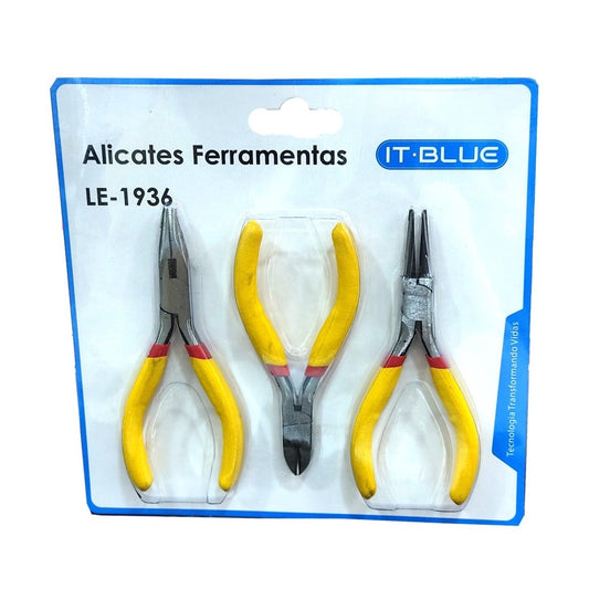 Kit alicates para Bijuterias e Artesanatos Inoxidável