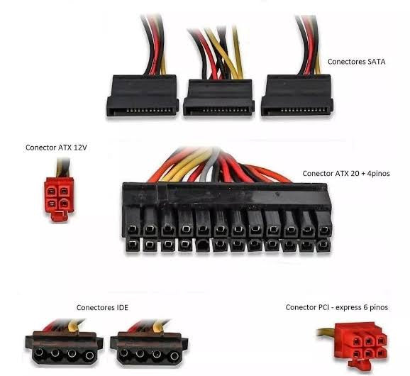 Fonte Atx Gamer 500w Ultra Silence Knup Kp 522 Preta 115v/230v