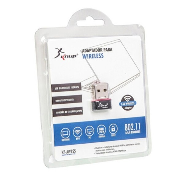 ADAPTADOR WIRELESS 150MB/S USB 2.0 - KP AW155