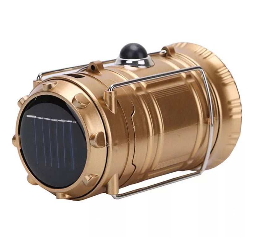 Lampião Solar Led USB Lanterna Bateria Recarregável Retrátil LK-5800 - LUATEK
