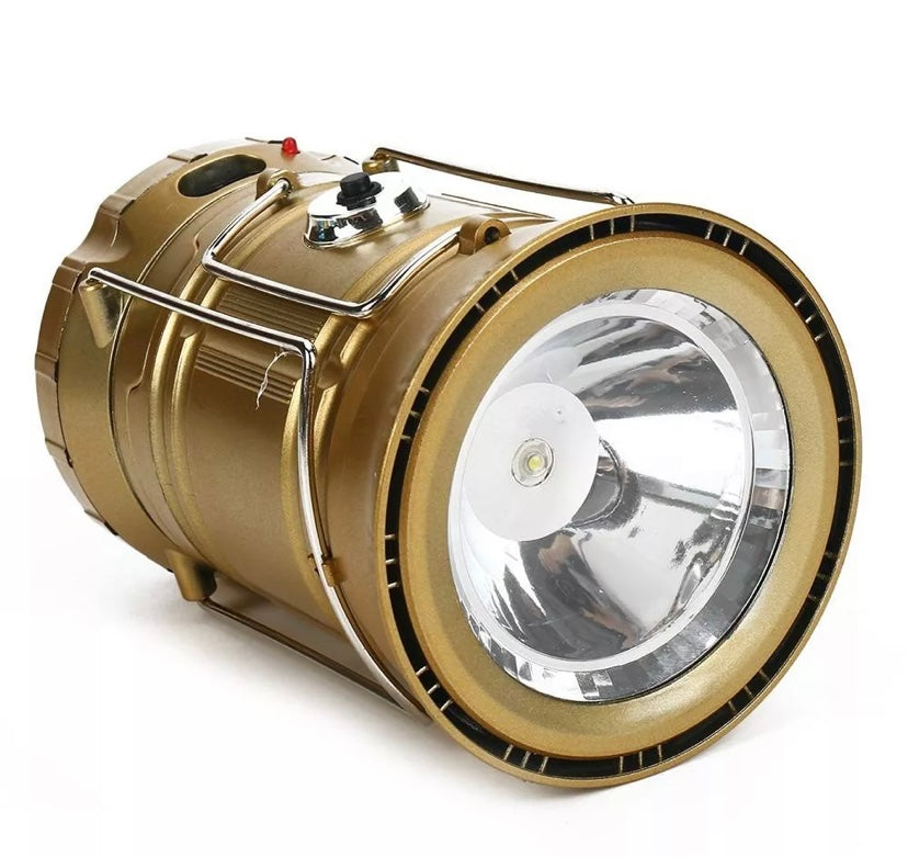 Lampião Solar Led USB Lanterna Bateria Recarregável Retrátil LK-5800 - LUATEK