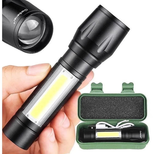 Mini Lanterna Tática Led Recarregável Usb