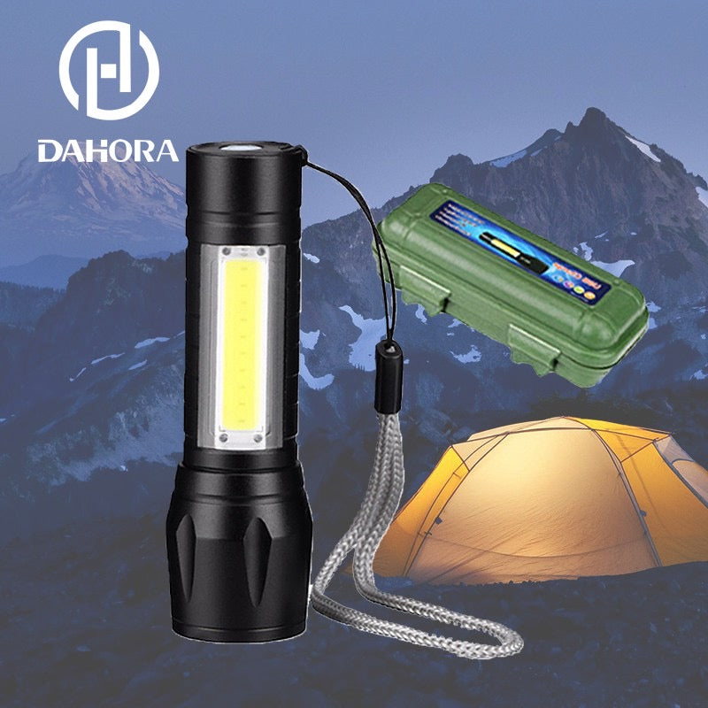 Mini Lanterna Tática Led Recarregável Usb