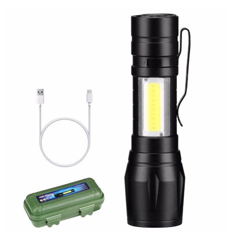 Mini Lanterna Tática Led Recarregável Usb