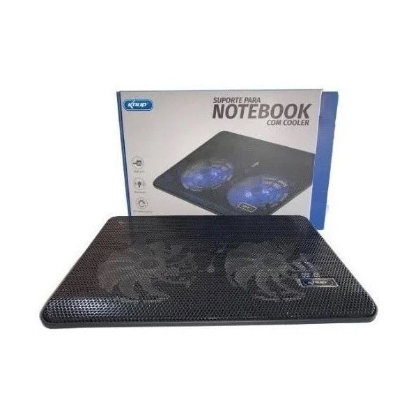 Suporte Base Para Notebook 02 Coolers Led Kp-sp222