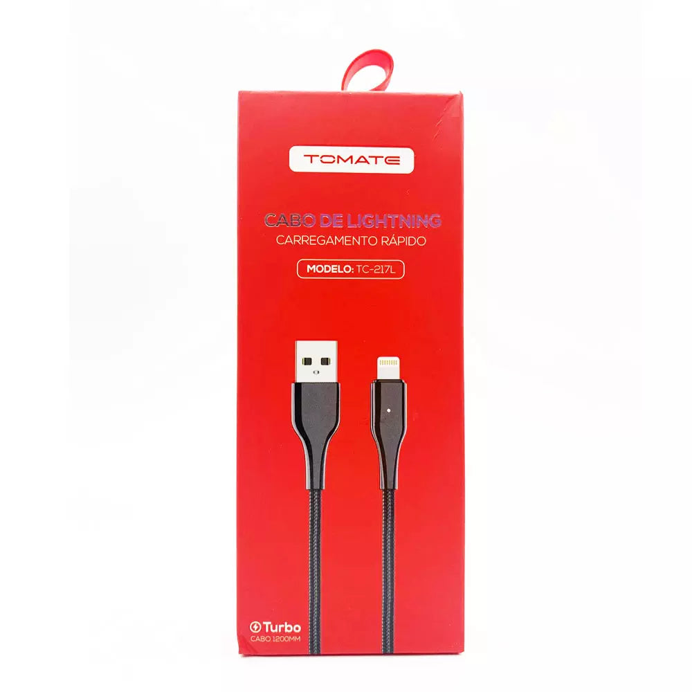 CABO USB IPHONE TOMATE PONTA DE FERRO 1.20CM TC217L