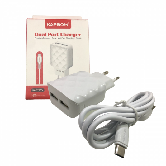 Carregador Tipo C Fonte Turbo Fast 5.1 A Saída Dupla Usb Rápido