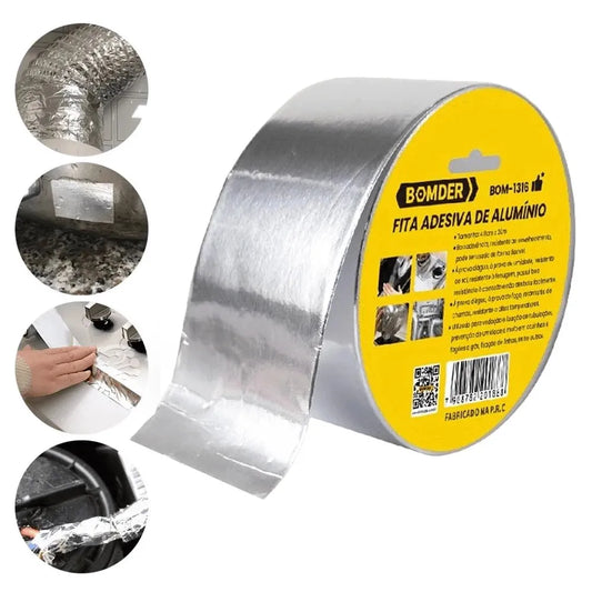 FITA ADESIVA DE ALUMINIO IMPERMEÁVEL BOMVINK BOM1316