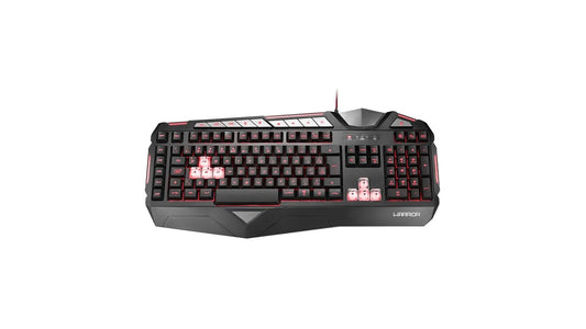 Teclado Gamer Warrior Morani com Teclas Macro LED - TC209